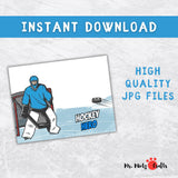 A fun and easy hockey handprint craft featuring a goalie blocking a puck. Perfect for kids, hockey fans, and sports-themed DIY gifts for Father’s Day, birthdays, and coach appreciation.