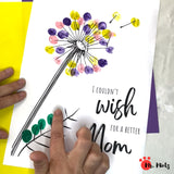 Mom will adore this simple fingerprint Mother's Day art which works great for even the littlest kids to give to mom.