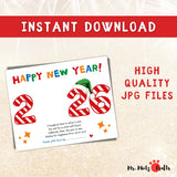 2026 New Year handprint craft featuring a colorful handprint, festive design, and personalization.