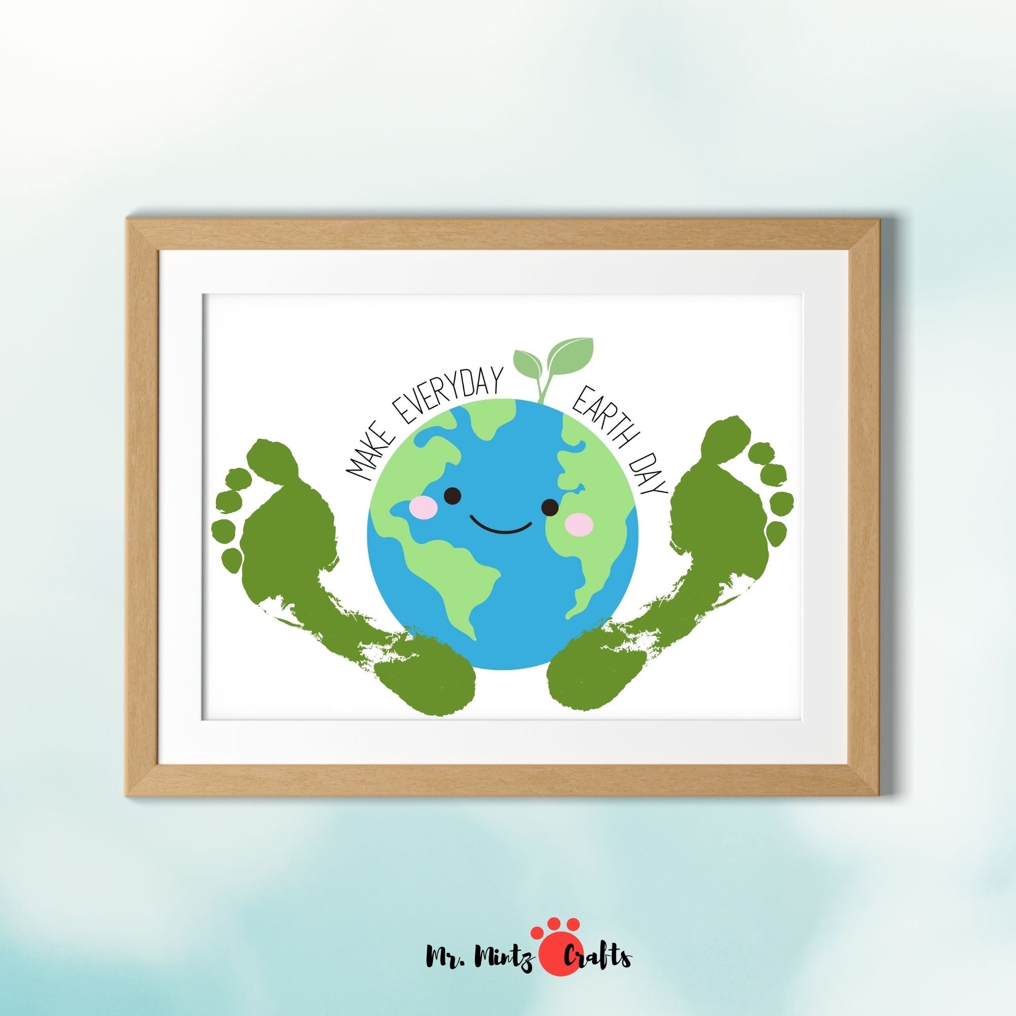Earth Day Footprint Craft – Mintz: Easy Crafts and Activities
