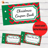 Need some fresh ideas for giving Christmas gifts to kids? These cute coupon books allow you to create the perfect gift, customized by you for each recipient. Download this Christmas coupon book and get 24 unique pre-filled coupons as well as 6 blank ones for custom coupons. Merry Christmas!!!
