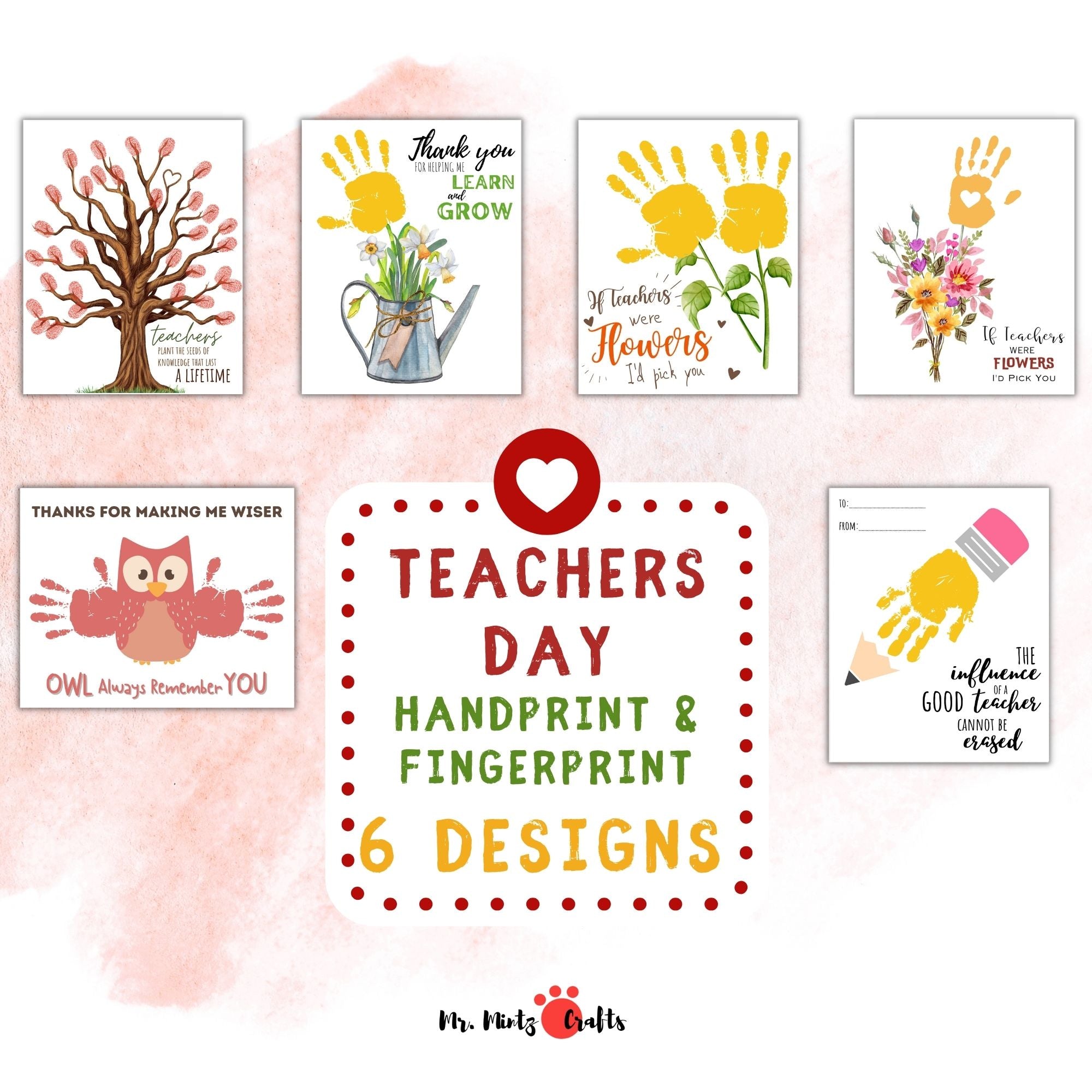 thank you for planting the seeds of knowledge Teacher Appreciation Gift Bundle / 6 designs – Mr. Mintz: Easy Crafts and Activities for Kids