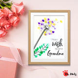 Mom will adore this simple fingerprint Mother's Day art which works great for even the littlest kids to give to mom.