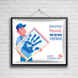 Honor your window contractor dad this Father’s Day with our “Helping Hands” handprint art craft. This digital download features a customizable design perfect for kids to create a memorable gift. Ideal for framing or card making. Download and craft today!