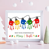 Downloadable Hanukkah craft featuring a dove template for children to add handprint wings, inscribed with 'Happy Hanukkah' and 'Wishing Peace and Light'.