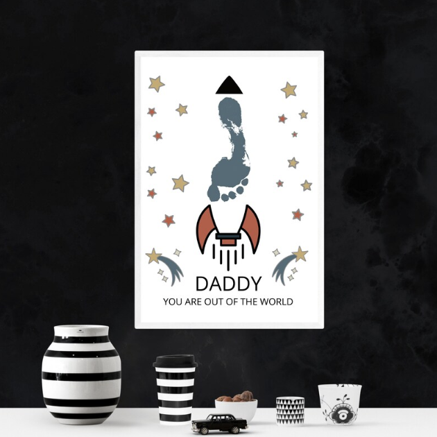 Father's day online footprint craft