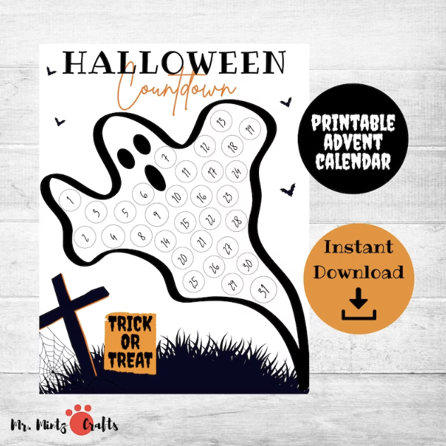 Halloween Ghost Countdown Calendar – Mr. Mintz Crafts halloween-ghost-countdown-calendar-mr-mintz-crafts