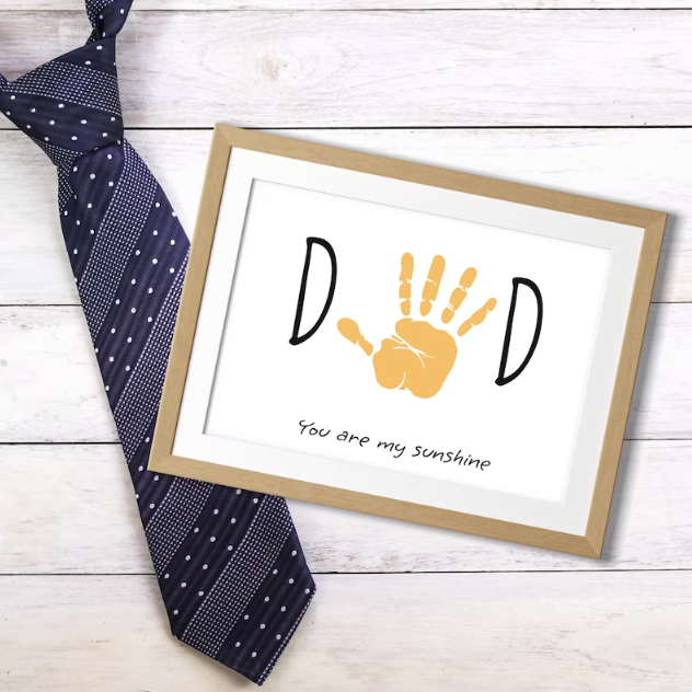 Handprint Art for Father's Day – Mr. Mintz: Easy Crafts and Activities ...