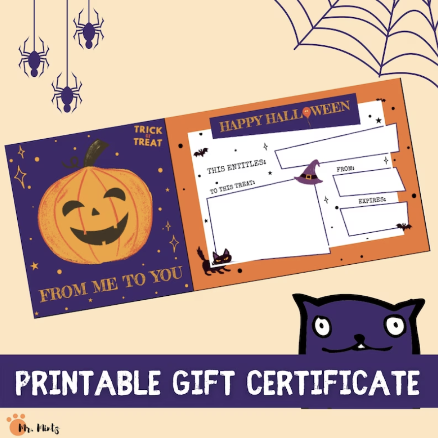 Halloween Gift Certificate – Mr. Mintz Crafts halloween-gift-certificate-mr-mintz-crafts