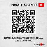 Printable Mi Primer Abecedario Spanish alphabet handprint craft for kids, featuring creative handprint animals and objects for each letter.