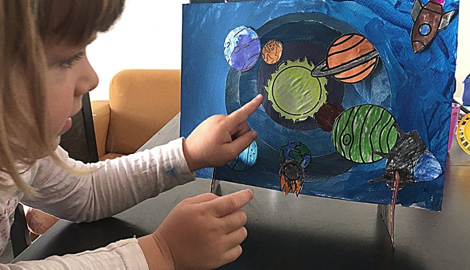 solar system drawing project
