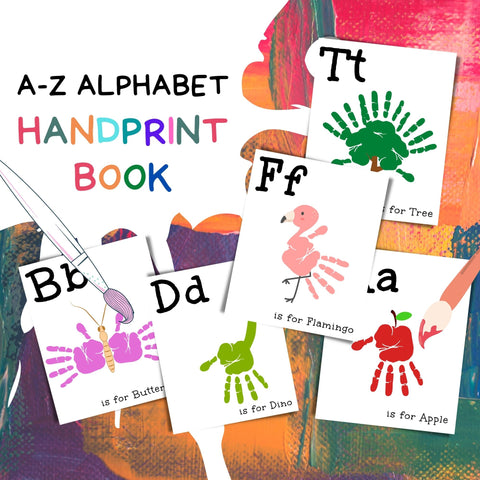 A complete set of A-Z Handprint Alphabet - explore the Alphabet with these cute and original set of handprint crafts. Your preschooler will love them.