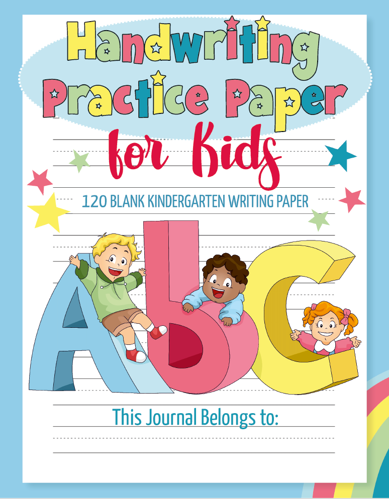 Kindergarten Writing Paper with Lines for Kids Handwriting Practice: Wide  Dotted Line Paper Notebook Gift for Prek Preschool ABC Kids Learning to