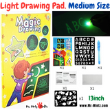 Developing creativity and imaginative potential in the mind of your child is a vital step in their upbringing. Introducing the Magic Luminous Drawing Board – not only is it an educational toy for kids, but it's also extremely entertaining!
