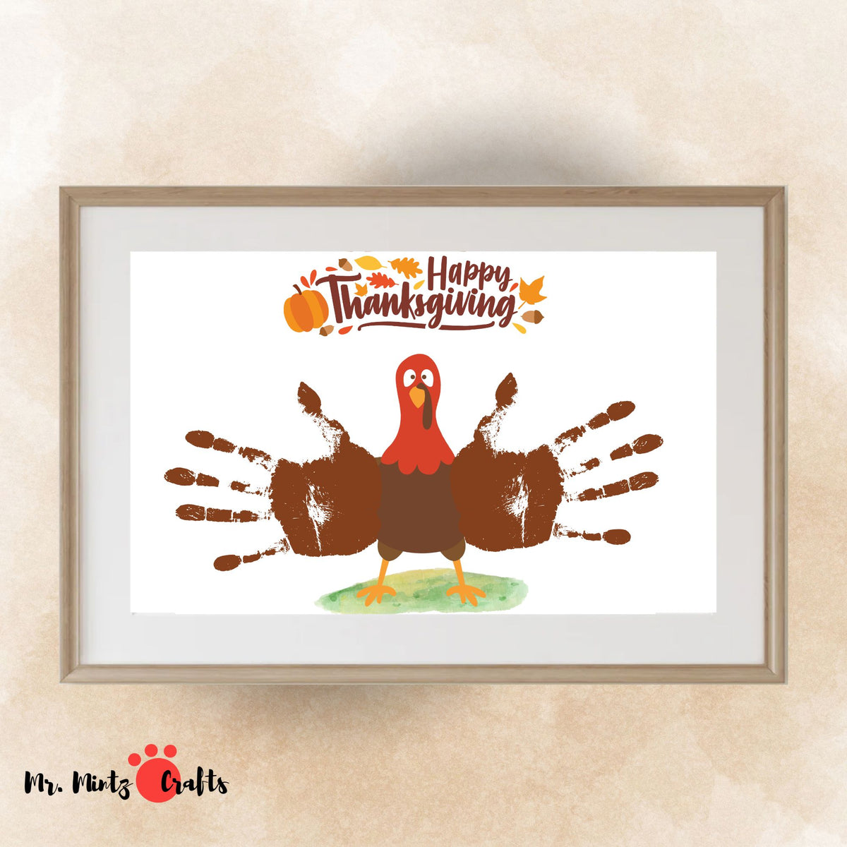Turkey Handprint Art for Kids – Mr. Mintz Crafts