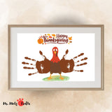 Download this turkey handprint art and create great memories for your kids! Sign your name on the bottom of the poem and it's ready to be gifted!