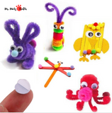 These Googly Eyes are sorted by size in a box, the box is transparent and easy to carry. And the stickers are easy to peel off, you can stick them on any places. The assorted wiggle eyes are made of high-quality plastic. Each piece is carefully selected, you can use it safely. So, get to craftin'!