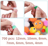 These Googly Eyes are sorted by size in a box, the box is transparent and easy to carry. And the stickers are easy to peel off, you can stick them on any places. The assorted wiggle eyes are made of high-quality plastic. Each piece is carefully selected, you can use it safely. So, get to craftin'!