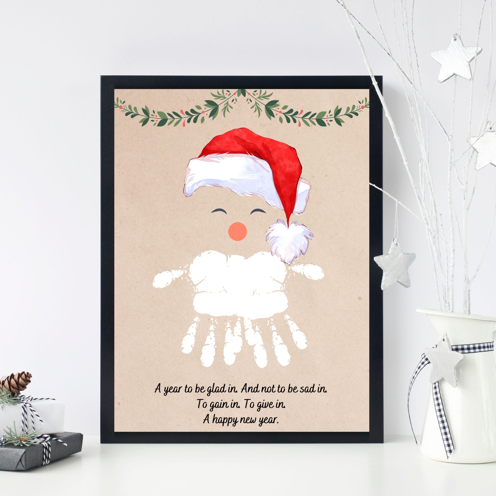 Do you want to build a snowman - Christmas - footprint - keepsake -  printable