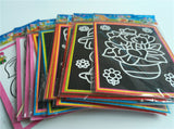 Scratch Art Set, 10 Piece Rainbow Magic Scratch Paper for Kids