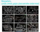 Scratch Art Set, 10 Piece Rainbow Magic Scratch Paper for Kids