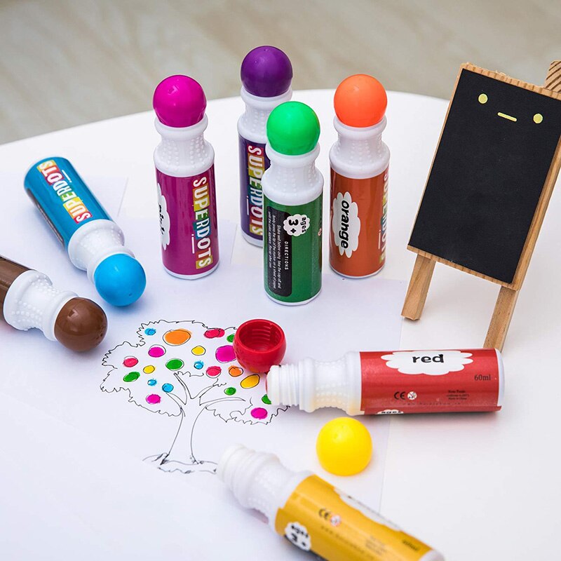Washable 8 Colors Dot Markers Pack Set – Mr. Mintz Crafts
