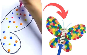 Gorgeous Symmetrical Butterfly Craft for Kids – with Free Printable