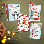 Candy Cane printable cards that you can give away as gifts. They are also perfect for witnessing at Christmas time! They also make great party favors!
