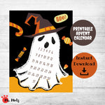 How many days until Halloween? Let the kids countdown the days with this printable Halloween ghost calendar!