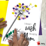 Mom will adore this simple fingerprint Mother's Day art which works great for even the littlest kids to give to mom.