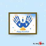 A fun and engaging Hanukkah Handprint Craft that is a great way to teach kids about Chanukkah and countdown to Hanukah at the same time!