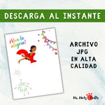 Plantilla imprimible española con diseño de huella roja transformada en una bailarina flamenca con abanico, decorada con guirnaldas y fuegos artificiales.