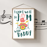 You Rock Dad Father's Day Handprint Craft Template Quick and Easy Craft that makes a great gift! 