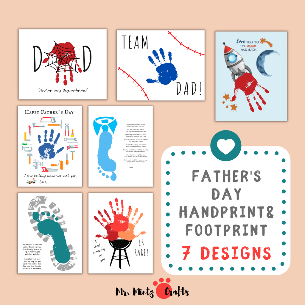 Father's day online card footprint