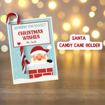 Candy Cane printable cards that you can give away as gifts. They are also perfect for witnessing at Christmas time! They also make great party favors!