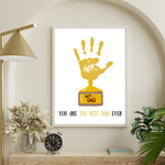Make Father's Day extra special with our handprint craft that proudly declares, "You are the Best Dad Ever!"