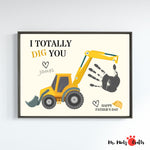 Make Fathers Day special with our construction-themed handprint craft. I totally dig you is the perfect message to show your construction-loving dad how much you care.