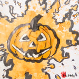 Printable pumpkin craft template for kids’ Halloween activities – fun coloring page with a smiling pumpkin design, perfect for creative projects at home or in school, ideal for young children.