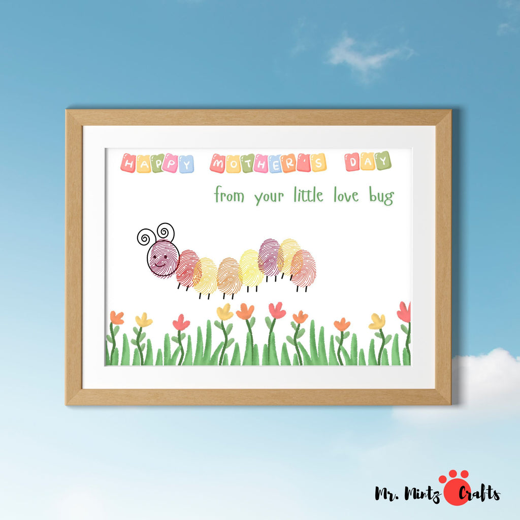 Handprint Flowers Mother's Day Thumbprint Craft Handprint Art