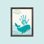 Celebrate Dad with our handprint craft. Kids create a heartfelt masterpiece with "I Whale Always Love You, Dad." A meaningful Fathers Day gift that expresses love and appreciation.