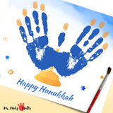 A fun and engaging Hanukkah Handprint Craft that is a great way to teach kids about Chanukkah and countdown to Hanukah at the same time!