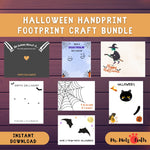 Looking for a spooky activity to do with the kids? Then check out these awesome Halloween handprint and footprint crafts!
