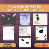 Looking for a spooky activity to do with the kids? Then check out these awesome Halloween handprint and footprint crafts!