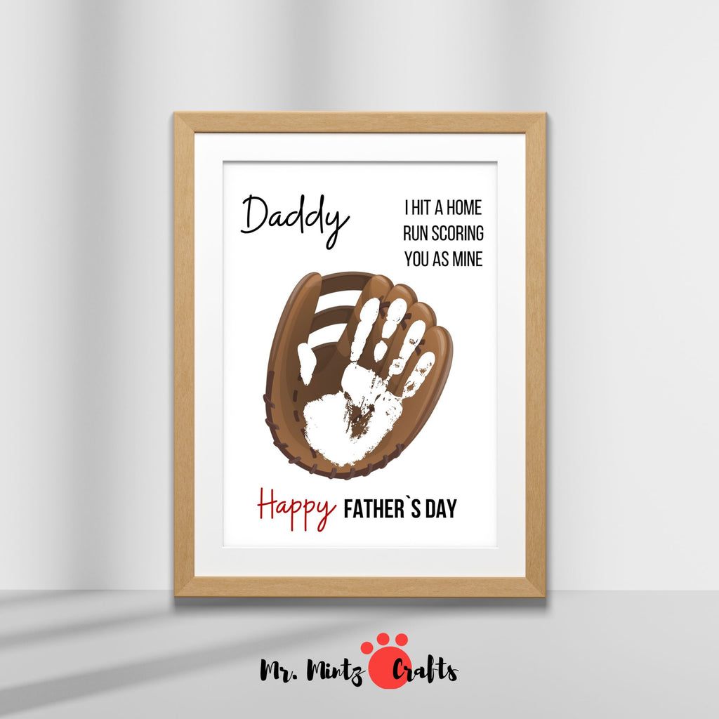 Father's Day Baseball Handprint Craft - Main Image