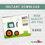 Create a special Father’s Day gift with our “Dad’s Mighty Tractor Buddy” handprint art craft. This printable template features a tractor design that children can personalize with their footprint, making it a perfect keepsake for farmer dads. Ideal for kids and toddlers.