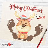 If you’re looking for a personalized Christmas gift your kids can make, try these footprint reindeer craft! They are so easy to make and will make a cute keepsake to save.
