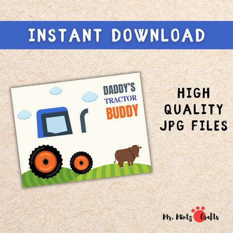 Tractor Craft for Dad Father's Day Gift from Kids Farm