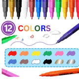 Acrylic Paint Pens for Rock Painting / 0.7mm / 12 and 24 Colors