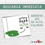 Prepara la sorpresa perfecta para el Día del Padre con nuestra manualidad de huellas de mano para el Papá Golfista.