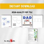 Pop-Up Card for Dad – Printable Truck Driver Gift for Father’s Day or Birthday